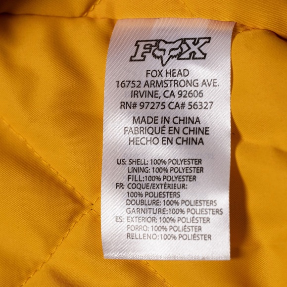 Fox Racing Moto-X Navy Machinists Bomber Coat Hood Men’s XXL, Quilted Lining EUC - Picture 10 of 12